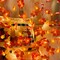 3 Pack Fall Garland with Pumpkin Lights & Enlarged Maple Fall Halloween String Lights Pumpkin Decor, 30Ft 60LED Waterproof Battery Operated Fall Decorations for Home Thanksgiving Decor Indoor Outdoor